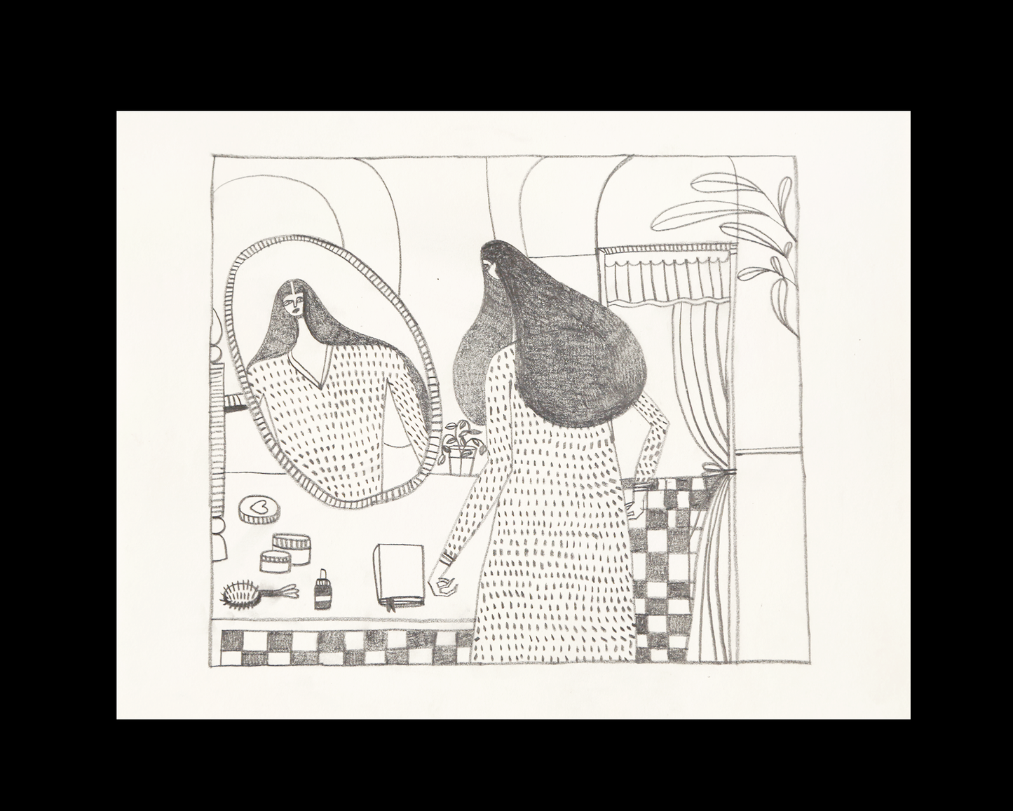 Trying on Her New Kameez